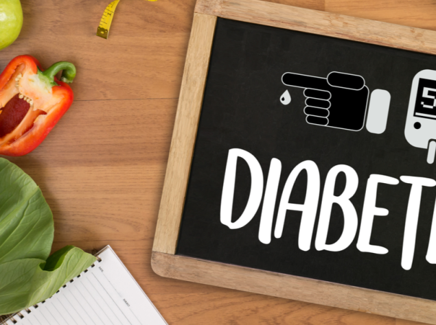 lavagna con scritto diabete