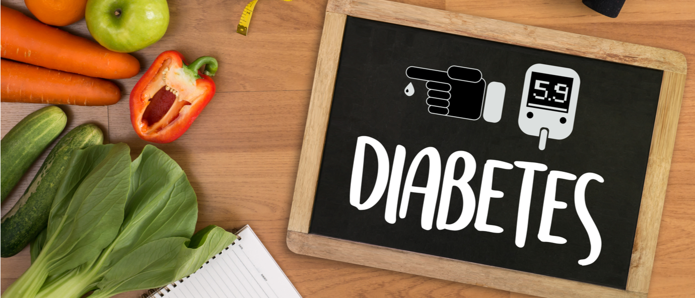 lavagna con scritto diabete