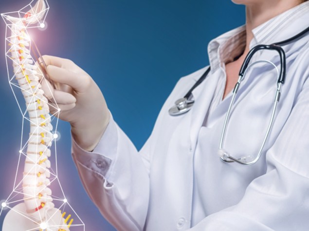 Medico illustra spina dorsale