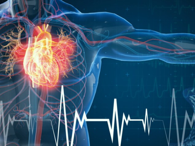 Illustrazione renderizzata in 3d dell'attacco cardiaco e delle malattie cardiache Illustrazione 3D