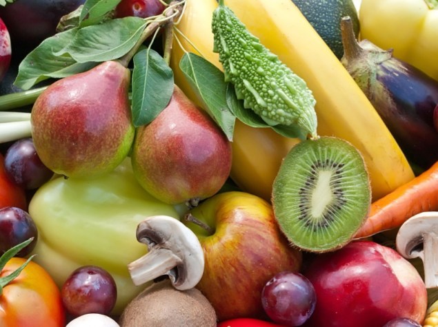 assortimento di frutta e verdura