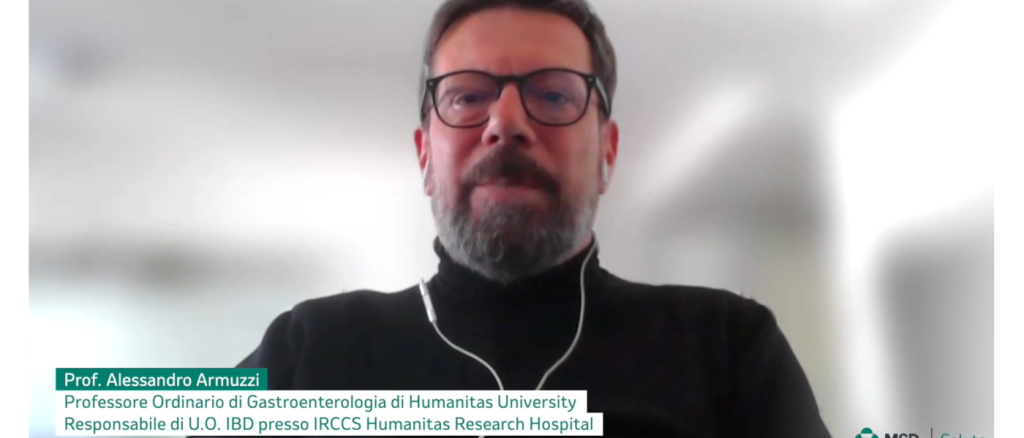 primo piano del Prof. Alessandro Armuzzi