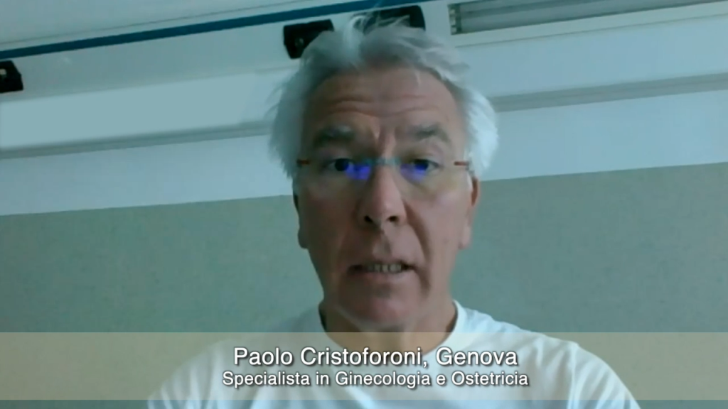 primo piano del Dott. Paolo Cristoforoni in webcam