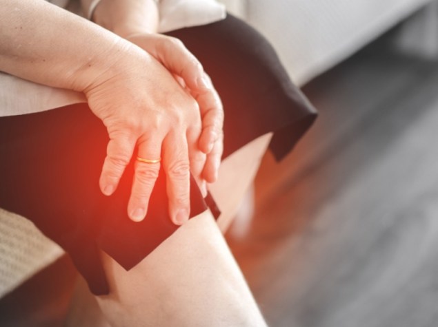 ginocchio dolorante