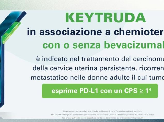 logo di keytruda con a fianco la scritta "keytruda in associazione a chemioterapia"
