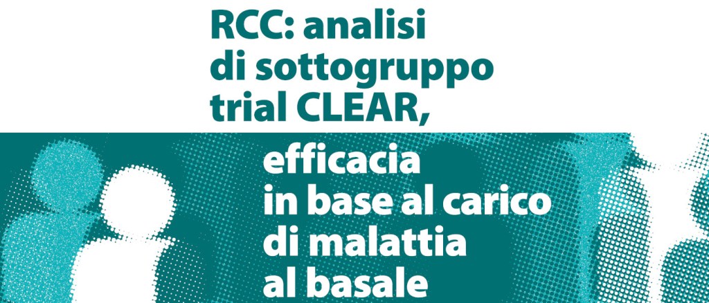 locandina della pubblicazione "RCC analisi sottogruppo trial CLEAR"