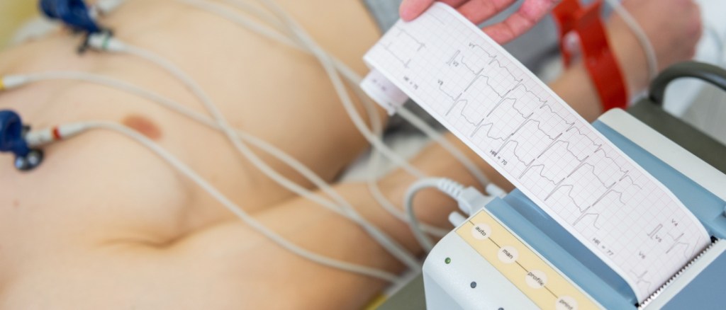 Paziente sottoposto a ECG