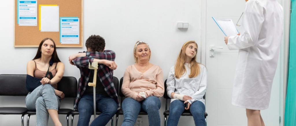 persone sedute in attesa in ospedale