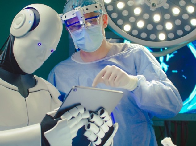 Robot che aiuta nella chirururgia