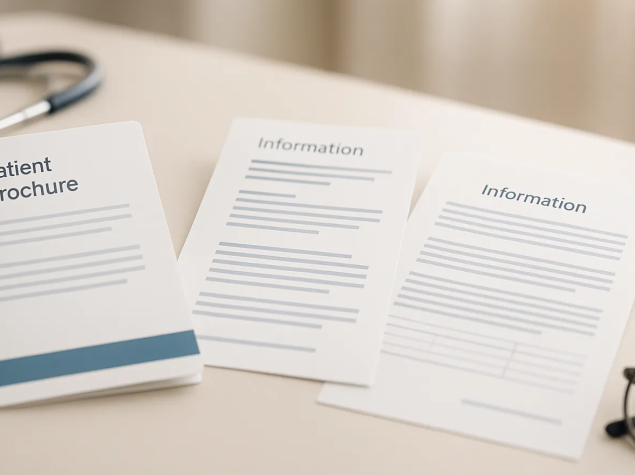 Materiali per i pazienti, brouchure informative