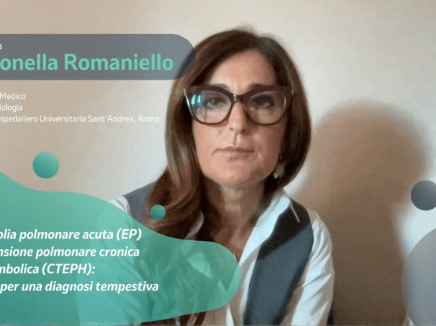 Primo piano della dottoressa Romaniello