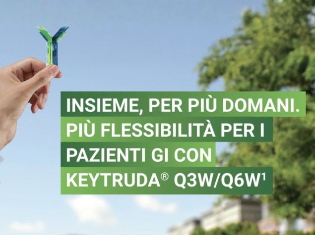 banner con testo più flessibilità per i pazienti GI con Keytruda q3wq6w