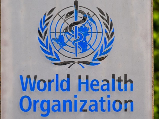 stemma dell'organizzazione mondiale della sanità in inglese, con la scritta "world health organization"