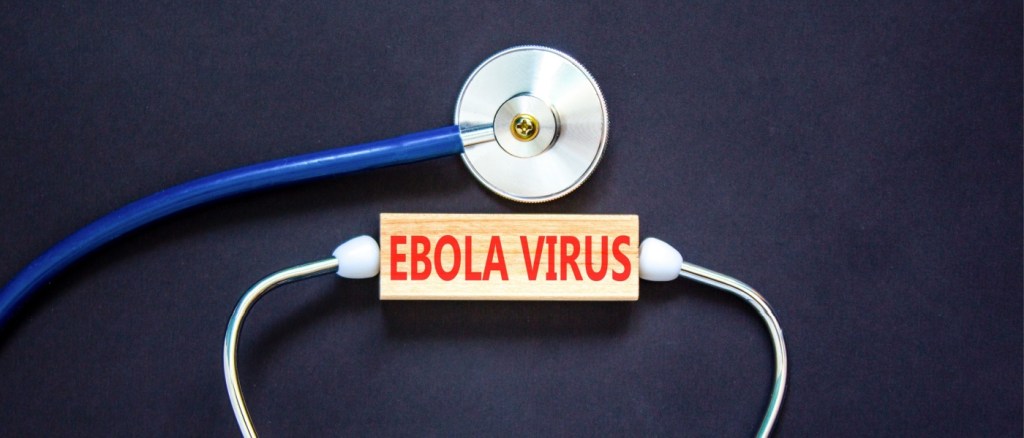 parola virus Ebola su un blocco di legno