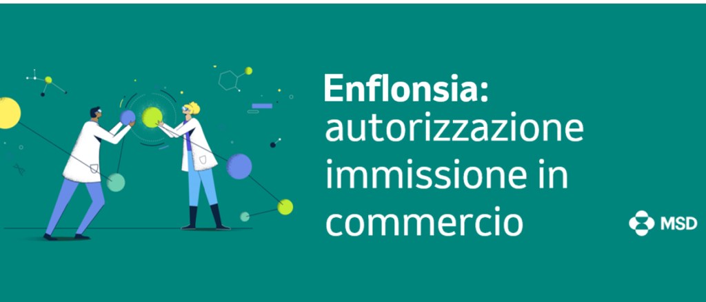 Grafica con scritto Enflonsia: autorizzazione immissione in commercio